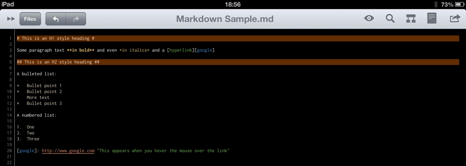 Markdown Sample